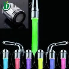 Torneira De Água HALB Mini-Estilo Mudança De Cores De Cobre Sensor De Fluxo De Luz LED Da Bacia Do Banheiro