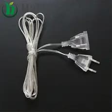 Cabo De Extensão De Energia HALB Padrão EU Plug LED Cordão De Luz Fada De 3M 5M Transparente