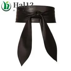HALB Cinto De Couro PU , Estilo Coreano , Feminino , Fita De Cintura Alta Fino Largo