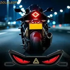 LEOPOLDO Demon Eye LED Luz De Placa De Licença , Lâmpada À Prova D'água De Olho De Aviso De Motocicleta , Brilhante