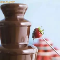 Fonte De Chocolate  , Torre De Derretimento De 4 Camadas De Grande Capacidade , Fondue De Aço Inoxidável
