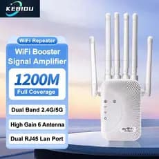 1200Mbps Repetidor Wi-Fi Banda Dupla Amplificador Fiac1200/AC300 2.4G/5G Expansor De Rede Extensor De Alcance Roteador S