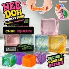 3 Pçs Schylling Needoh Cubo De Gelo Mole Brinquedo Fidget Mármore Ondulado Alívio Do Estresse Lento-Rebote Fidgets Senso