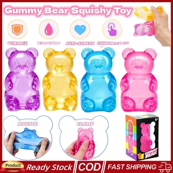 NeeDoh Goma Urso Brinquedos Moles Espremer Pitada Maltose Alívio Do Estresse Brinquedo Lento Subindo Mole Sensorial Para