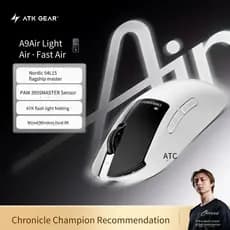 ATK GEAR Dragonfly A9Air Ultimate + mouse Ergonômico Para Jogos De Modo Duplo