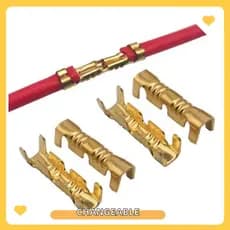 Terminal Em Forma De U Mutável De 100 Unidades , De Conector Rápido De Fio Dourado De 0.5-1.5 Mm , Profissional