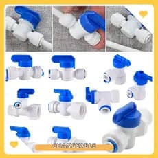 Válvula De Esfera De Plástico Mutável , 1 Peça/4 " 3/8 " Macho 1/2 " Fêmea Reveser Rosca Mangueira Conector Rápido