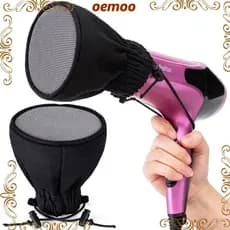 OEMOO Hair Dryer Diffuser Cover PLUS, Universal Cloth Diffuser Storage Bag, With Elastic Band