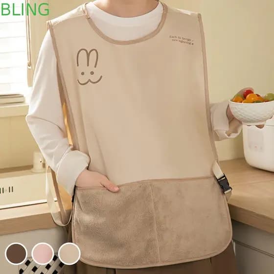 Avental Sem Mangas BLING , Impermeável Para Mãos Limpáveis E Resistentes A Manchas , Aventais De Cozinha Estilo Colete R