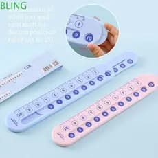 Régua De Decomposição Matemática BLING , Subtração Rosa/Azul De Plástico Adição De Demonstração De Ensino