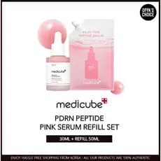 MEDICUBE PDRN PINK PEPTIDE SERUM AMPOULE SET (30ML + REFILL 50ML)