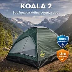 Barraca de Camping Guepardo Koala 2 Pessoas Impermeável Leve Fácil Montagem Trilha Camping