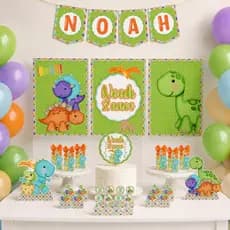 Kit Festa Só um Bolinho Dino Baby | Festa Dinossauros
