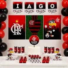 Kit Festa Só um Bolinho Personalizado Flamengo