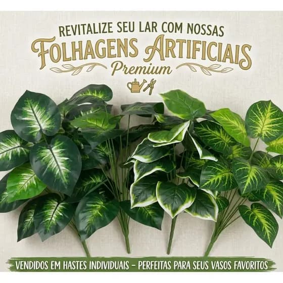 Plantas folhas grandes modelo comigo ninguém pode sortidas - planta com folha grande decorativa artificial 60cm - yz4437
