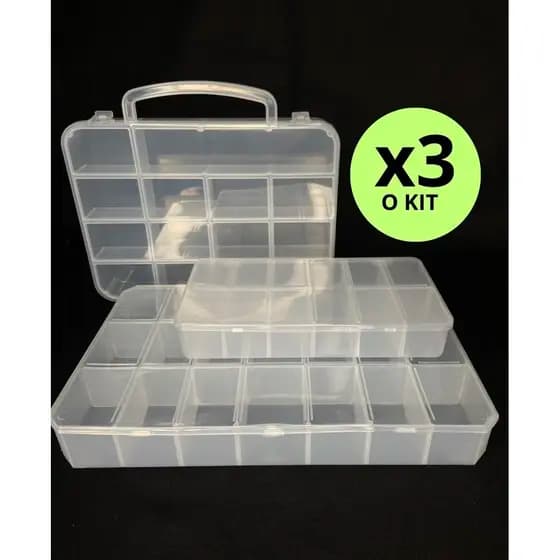 KIT (3 Maleta 14 div + 3 caixa 11div + 3 caixa 21div)