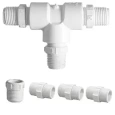 Adaptador Conector cano T Para Torneira Monocomando Em Pvc