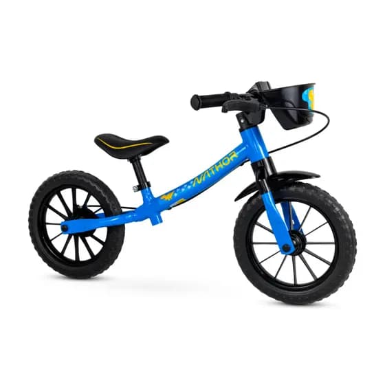 Bicicleta Infantil Aro 12 Balance Equilíbrio Sem Pedal Azul - Nathor