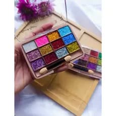 Paleta Sombra, Com 12 Cores, Com glitter Amor Anjo