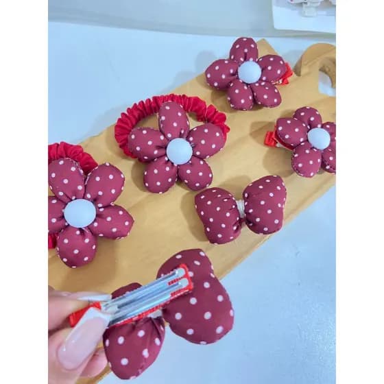 KIT INFANTIL LACINHO XUXINHA PARA CABELO BICO DE PATO