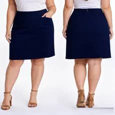 Saia Plus Size Reta Estilo Elegancia Feminina Lançamento