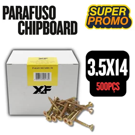 Parafuso Para Madeira Mdf Philips 3,5x40 500un Caixa Xf