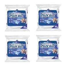Kit 4 Massas Para Biscuit Azul Royal 90gr Polycol