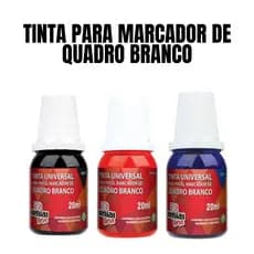 Tinta Universal Para Pincel Marcador Quadro Branco - 20ml - GenialLine