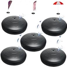 Kit Suporte Base Pesada 9,8 Litros Para Wind Banner Flag Balões, Decoração de Festa