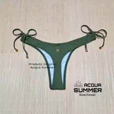 Biquíni Calcinha Avulsa Moda Praia Biquini de Lacinhos com Ajuste na Cintura/Bikini Tanga Fio Dental