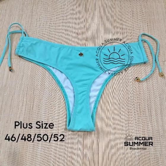 Biquíni Plus Size Calcinha Fio Dental  Lacinhos com Ajuste na Cintura/Tanga Avulsa Moda Praia/Bikini