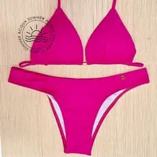 Biquíni Cortininha Tanga Asa Delta Tradicional Moda Praia/Bikini Bojo Removível /  NÃO é Fio Dental