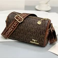 Linda Bolsa de ombro feminina designer na moda alta qualidade couro macio, Estilosa e Com Elegância