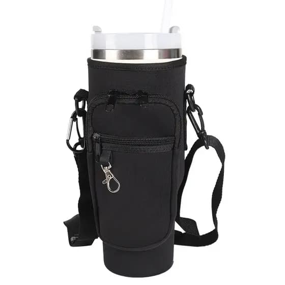 Bolsa Porta-garrafas de água compatível com copo Stanley 40oz 1134ml para celular chaveiro com alça de ombro ajustável
