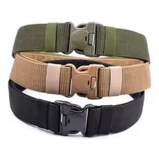 Cinto Tática Militar Lona Grosso Ajustável Masculina
