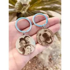 Chaveiro Aço Inox com Foto Gravação a Laser Ultra Realista