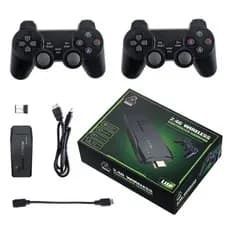 Game Stick 4K 10000 Jogos Retrô HDMI Com 2 Controles Sem Fio Console Retro Plug Play