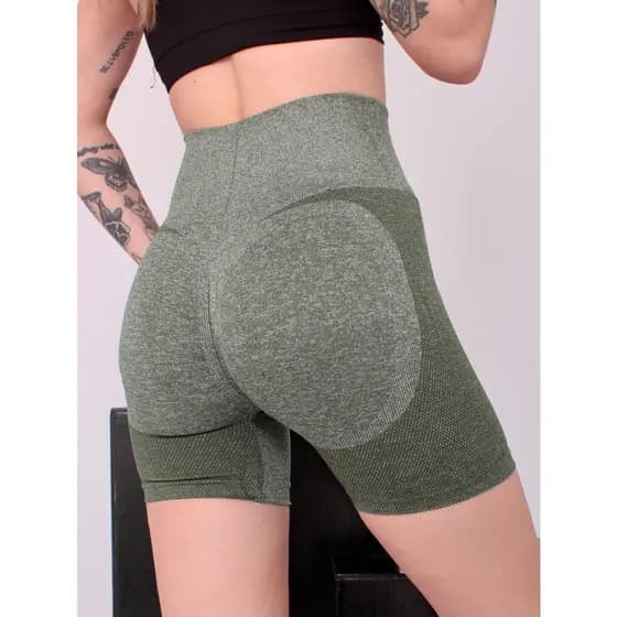 Short Esportiva Academia Feminina Zero Transparência Elástica Secagem Rápida 350