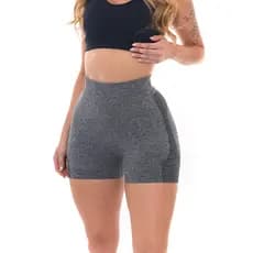 Short Feminino Academia Levanta Bumbum Elástico Cintura Alta Esportativa C23