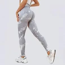Calça Legging Feminina Tie Dye Cintura Alta Empina Bumbum Academia Fitness