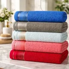 Kit 5 Toalhas de Rosto Luxo 45x80 100% Algodão Macias Alta Absorção Premium