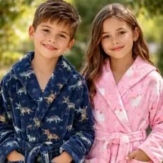 Roupão Infantil Plush Microfibra Atlântica 4 a 14 Anos Super Macio Quentinho Menino Menina Antialérgico