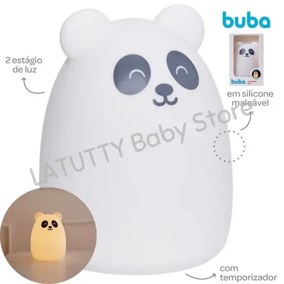 Luminária Infantil Buba Silicone Gumy Recarregável USB Luz Noturna Quarto Bebê