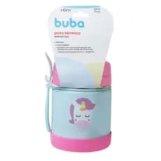 Pote Térmico com Colher Buba Unicórnio Rosa Térmico Buba Rosa