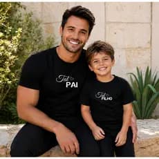 Kit 2 Camisetas Pai e Filha Tal Pai Tal Filha Camisa Em Algodão Dia dos Pais Presente Criativo