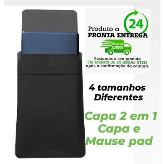 Porta Bolsa Pasta Notebook - Várias Polegadas Resistente Impermeavel