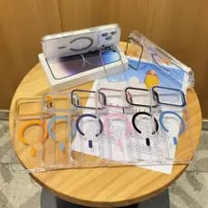 Capa iPhone 17 Série Acrílica Anti-Amarela com MagSafe e Suporte de Câmera