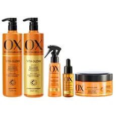 OX Vita Glow Mari Maria - Kit (Sh+Cond 500ml, Cr de Trat 190gr + Sérum 110ml + Tonico Fort. 30ml)
