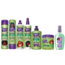 Kit Kolene Cachinhos (Sh+Cond 300ml+Cr Pent 300ml+Ativ. Cachos 300ml+Gelat 500g + Spray Des. 300ml+Colonia 200ml)