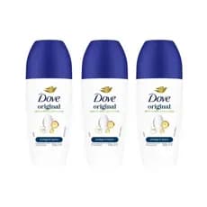 Kit c/3 Desodorantes Dove Original Roll-on 50ml - Envio Rápido